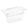 Vogue polycarbonaat 1/9 gastronorm container 100mm helder