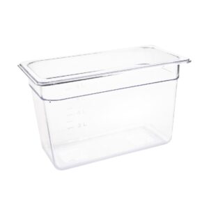 Vogue polycarbonaat bak transparant GN 1/3 200mm