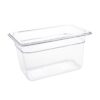 Vogue polycarbonaat bak transparant GN 1/4 150mm