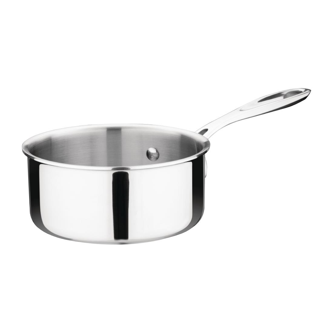 Vogue roestvrij staal & aluminium tri-wand sauspan 14cm