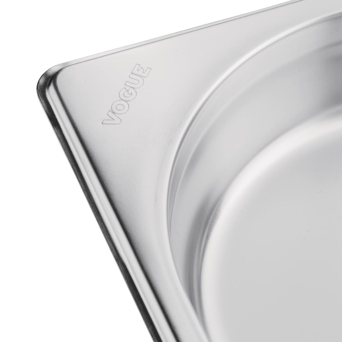 Vogue roestvrijstalen 1/2 gastronorm bak 65mm