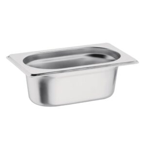 Vogue roestvrijstalen 1/9 gastronorm bak 65mm