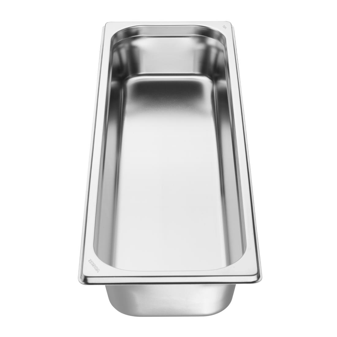 Vogue Roestvrijstalen Gastronorm 2/4 Bak 65mm