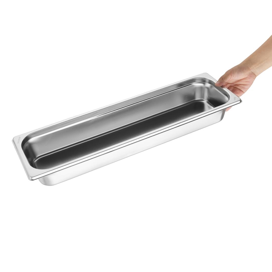 Vogue Roestvrijstalen Gastronorm 2/4 Bak 65mm