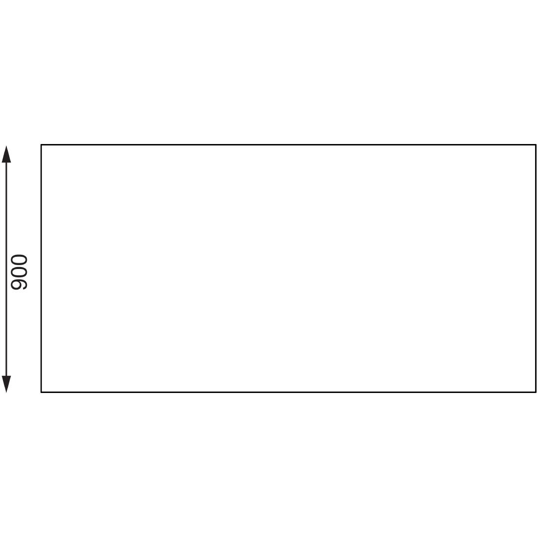 Vogue roestvrijstalen middentafel 1800mm