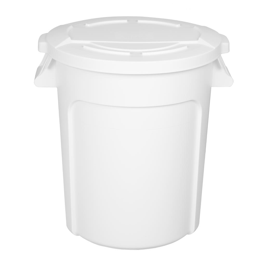 Vogue ronde voorraadcontainer wit 76Ltr