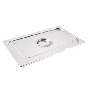 Vogue RVS deksel met lepeluitsparing GN 1/1