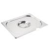 Vogue RVS deksel met lepeluitsparing GN 1/2