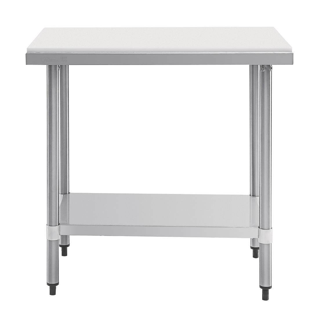 Vogue RVS snijtafel met HDPE snijplank 90cm