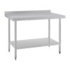 Vogue RVS werktafel met achteropstand 90x120x70cm
