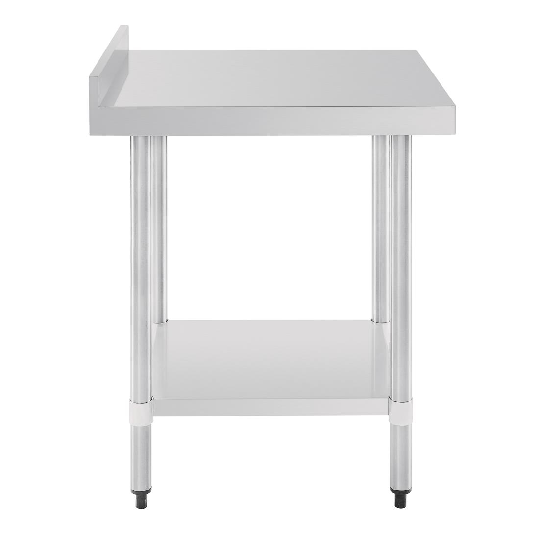 Vogue RVS werktafel met achteropstand 90x60x70cm