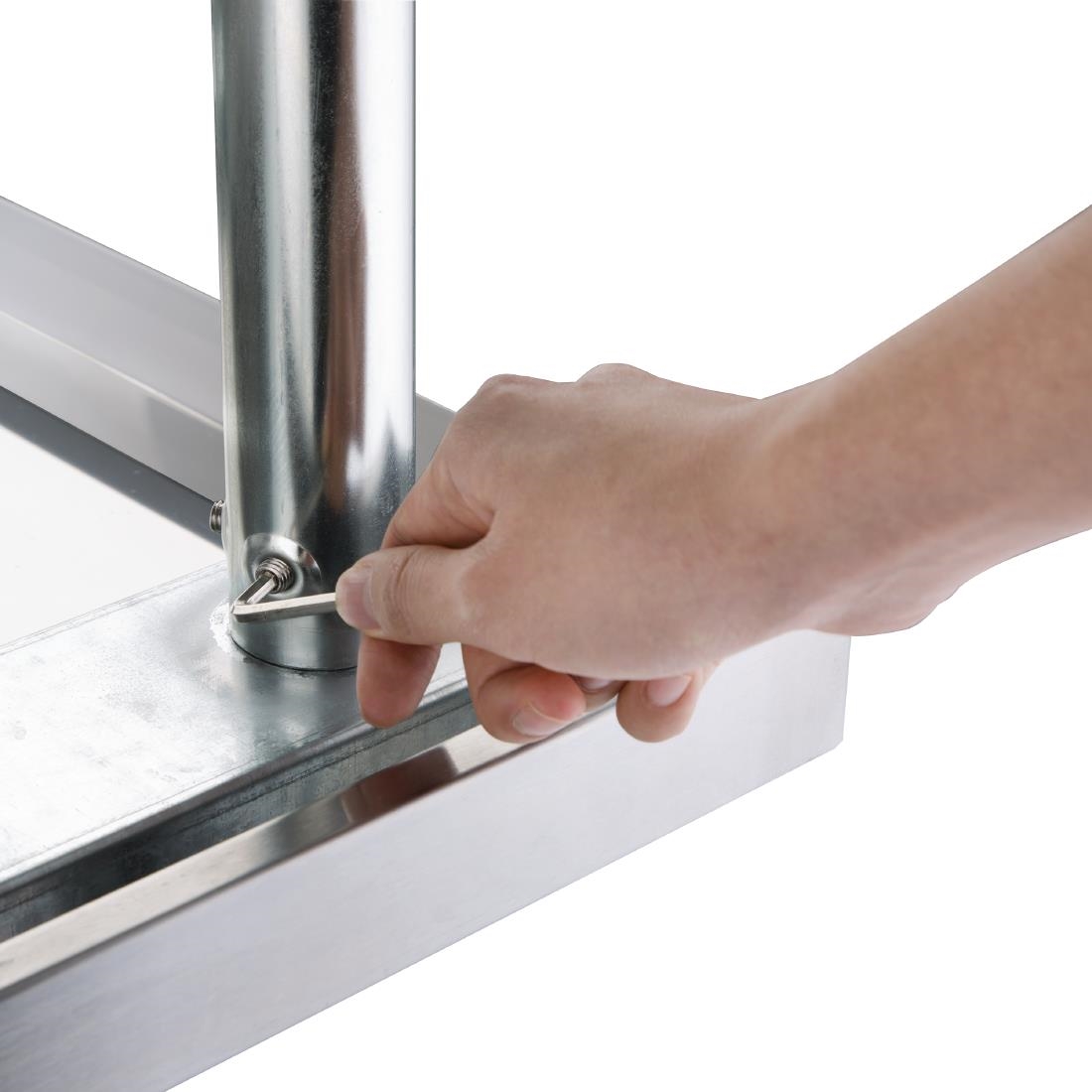 Vogue RVS werktafel zonder achteropstand 90x180x60cm