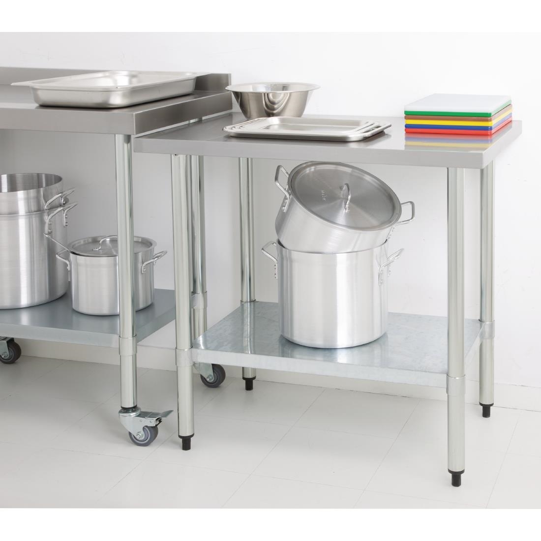 Vogue RVS werktafel zonder achteropstand 90x180x60cm