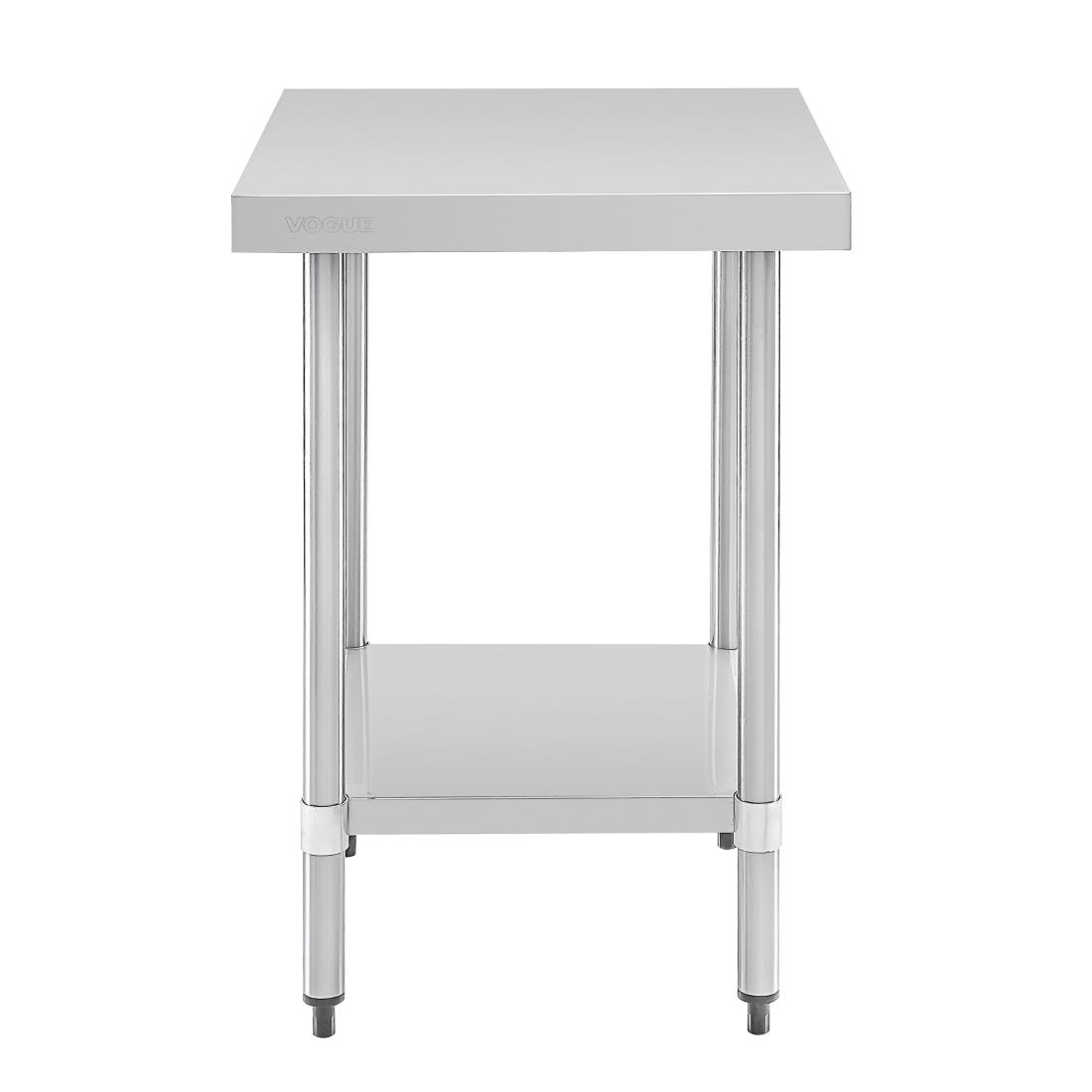 Vogue RVS werktafel zonder achteropstand 90x60x60cm