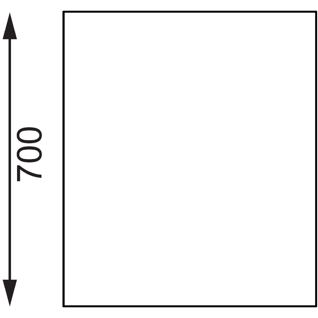 Vogue RVS werktafel zonder achteropstand 90x60x70cm