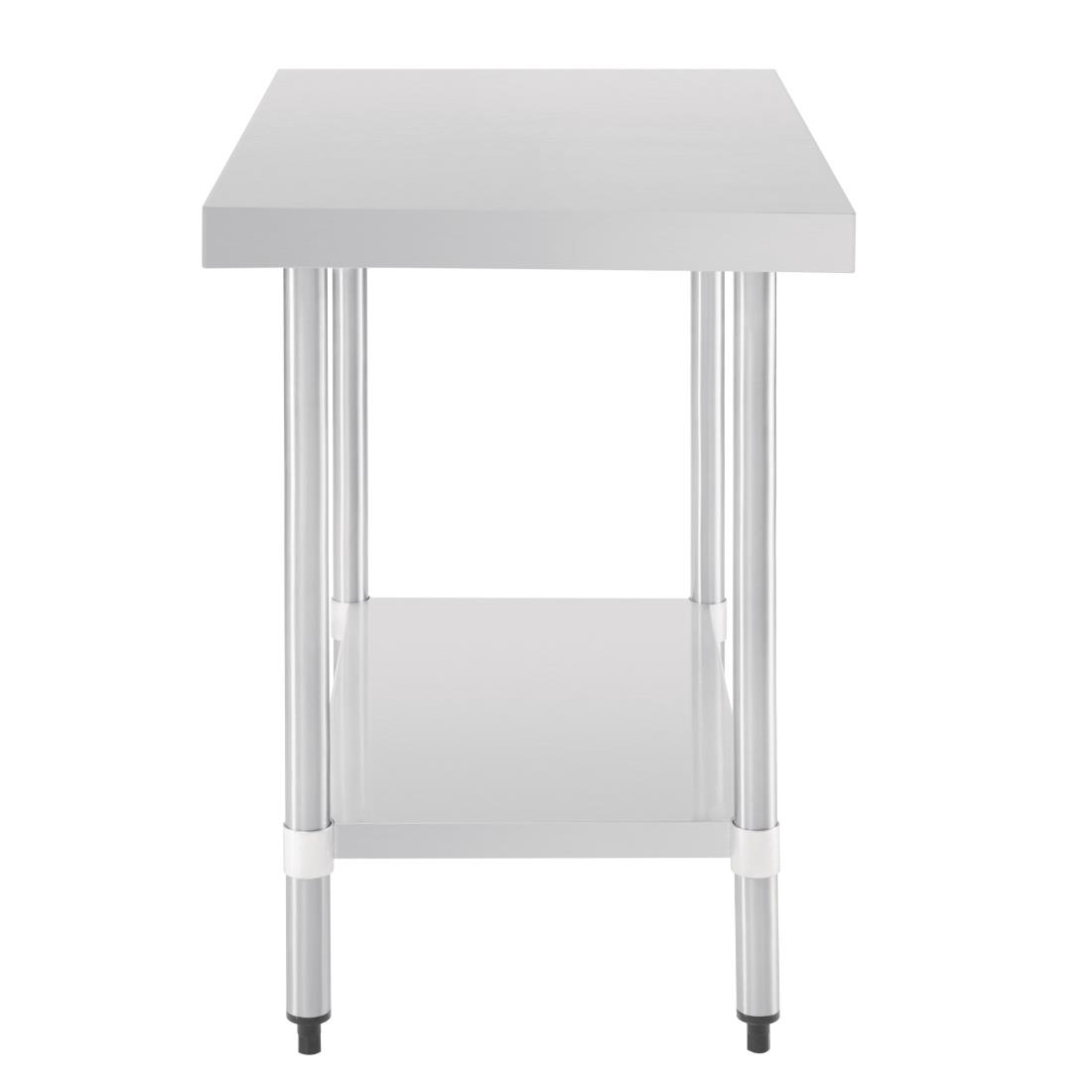 Vogue RVS werktafel zonder achteropstand 90x90x60cm