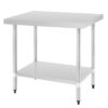 Vogue RVS werktafel zonder achteropstand 90x90x60cm