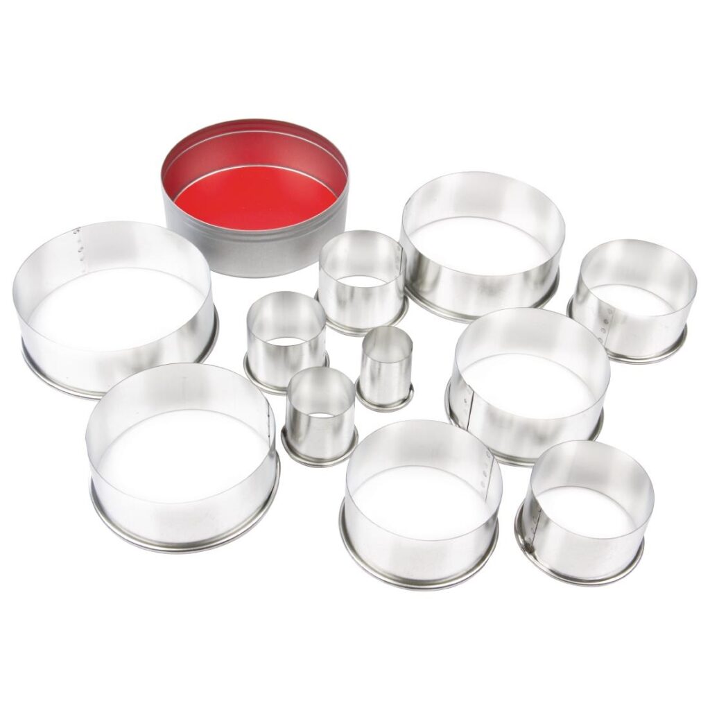 Vogue set ronde uitsteekvormen 2,3 - 9(Ø)cm (11 stuks)