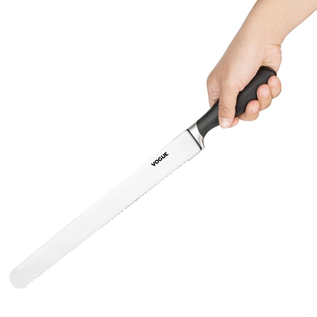 Vogue Soft Grip gekarteld snijmes 30cm