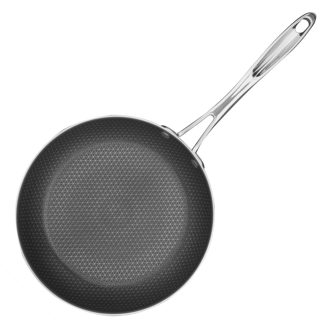 Vogue Tri-Shield Roestvrijstalen Koekenpan met Clad Coating, 24 cm