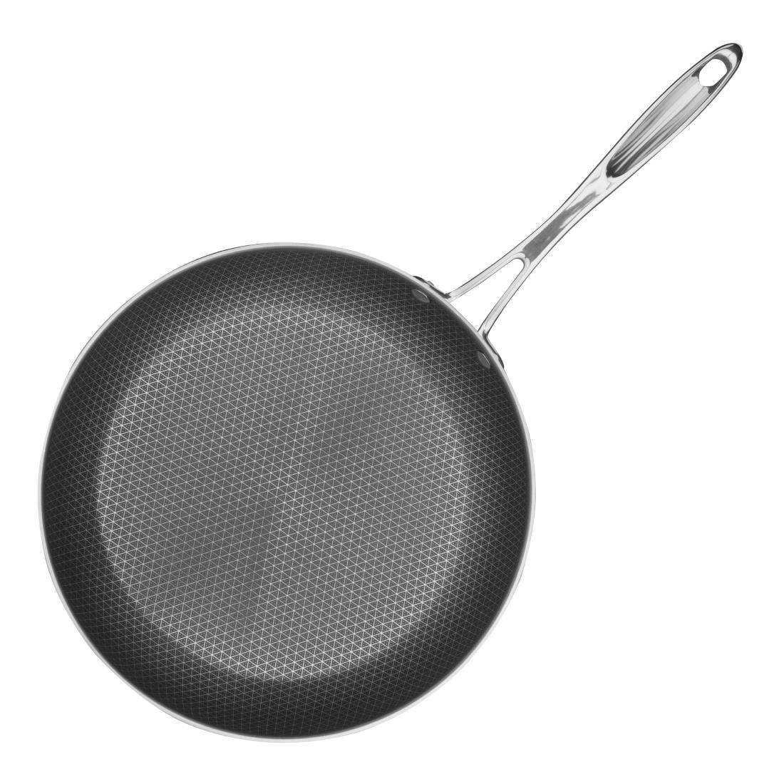 Vogue Tri-Shield Roestvrijstalen Koekenpan met Clad Coating, 28 cm