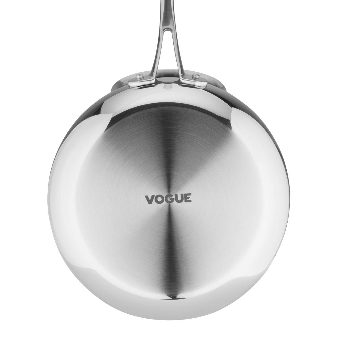 Vogue Tri-Shield Roestvrijstalen Koekenpan met Clad Coating, 28 cm