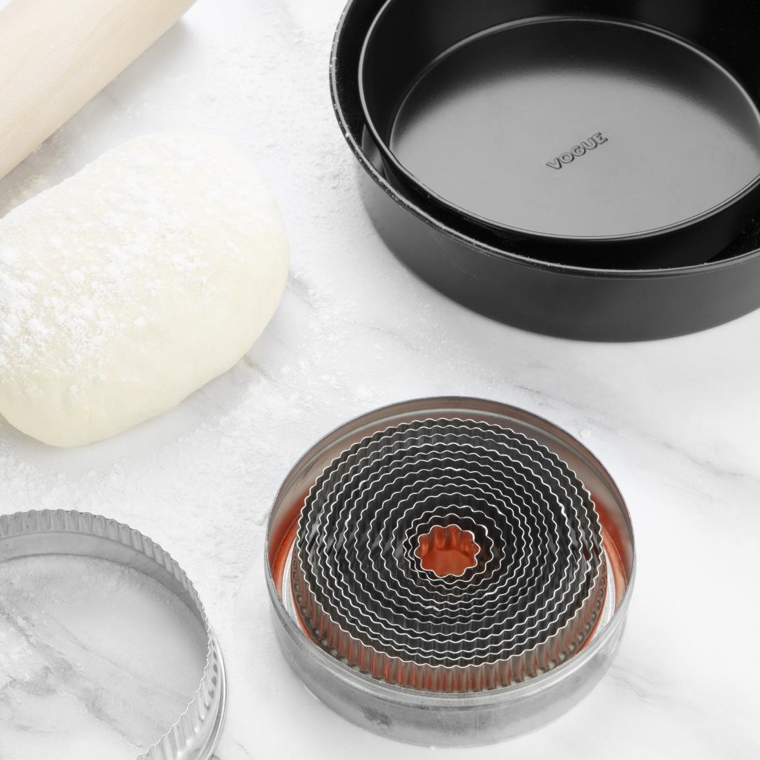 Vogue uitsteekvormen set rond golvend (11 stuks)