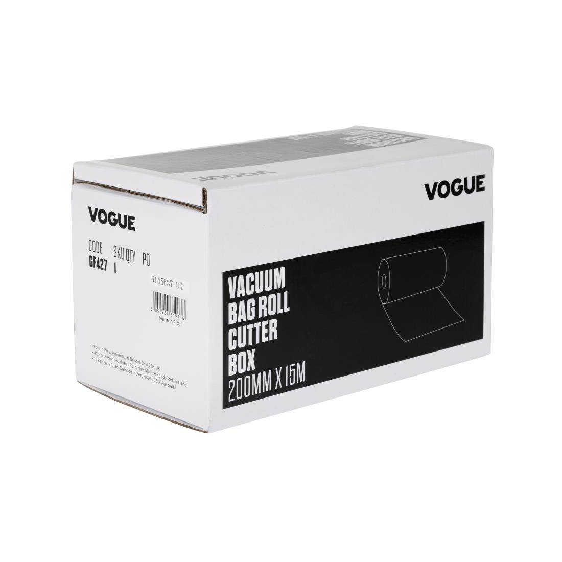 Vogue vacuümfolie op rol met dispenser 200mm x15m
