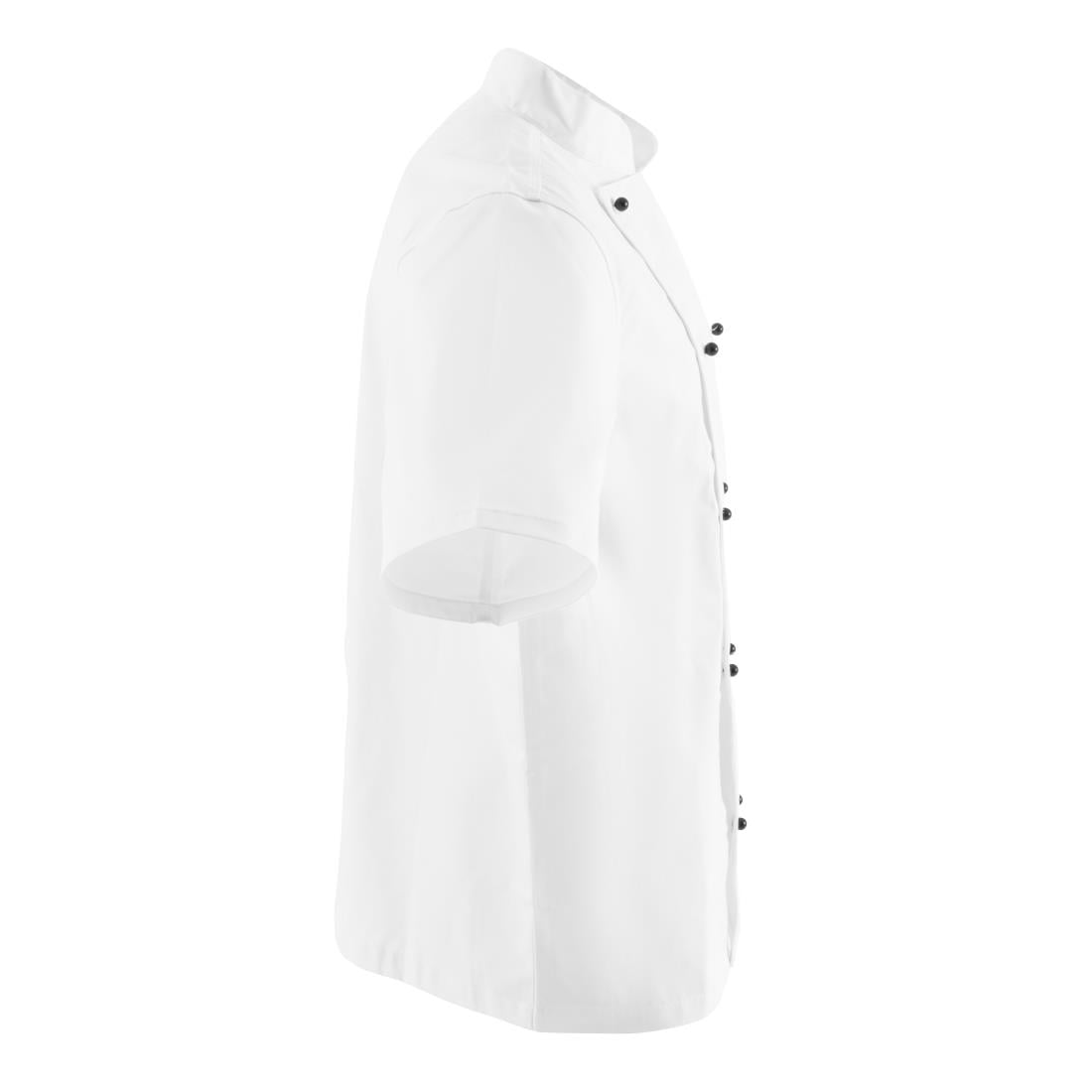 Whites Chicago unisex koksbuis korte mouw wit L