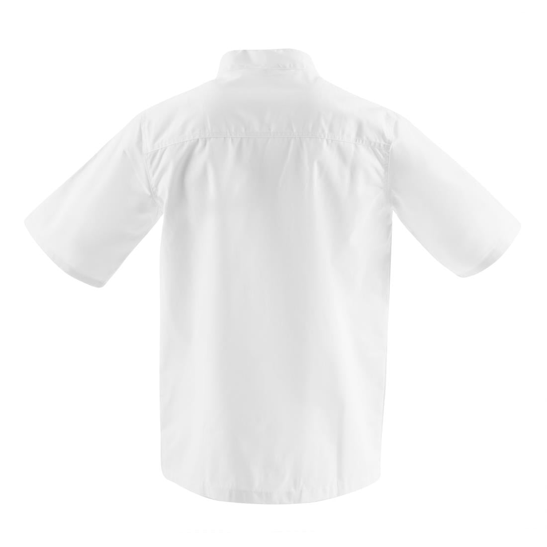 Whites Chicago unisex koksbuis korte mouw wit L