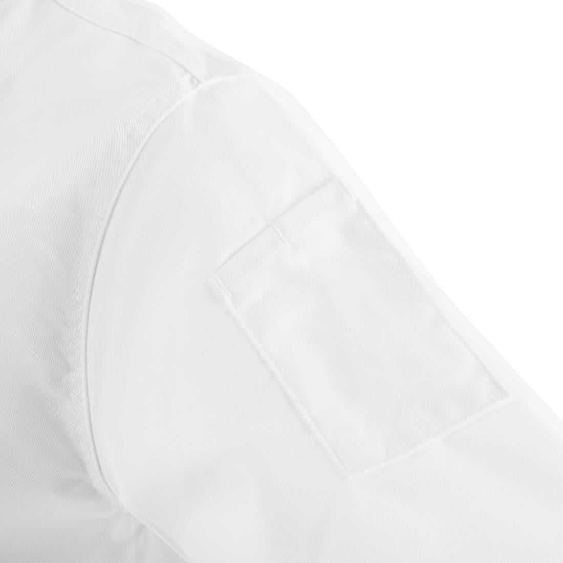 Whites Chicago unisex koksbuis korte mouw wit L