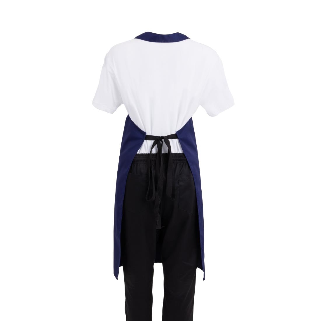 Whites halterschort donkerblauw