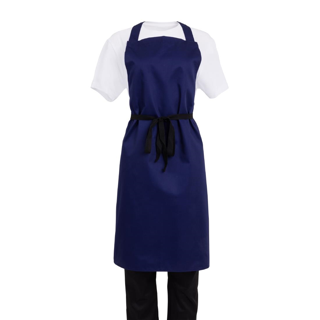 Whites halterschort donkerblauw