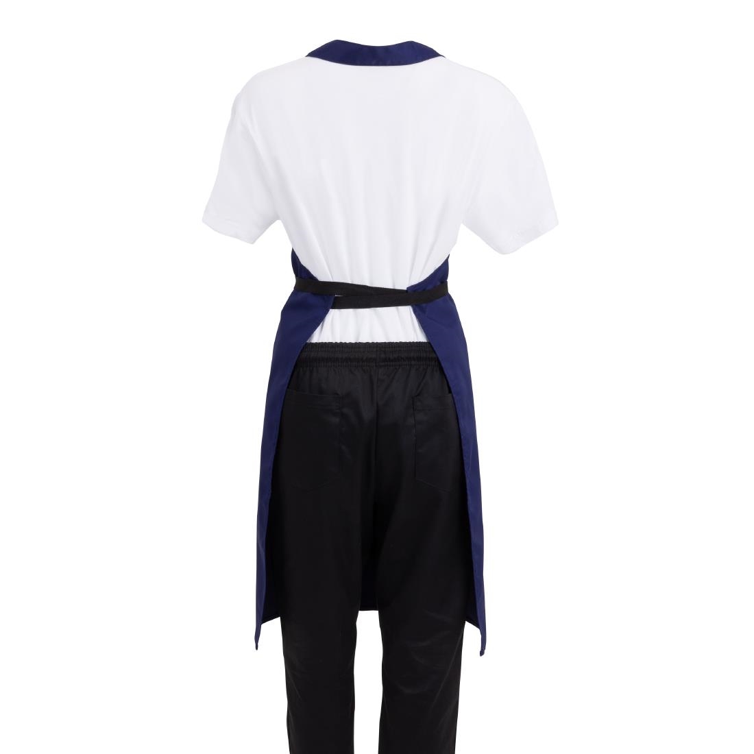 Whites halterschort donkerblauw