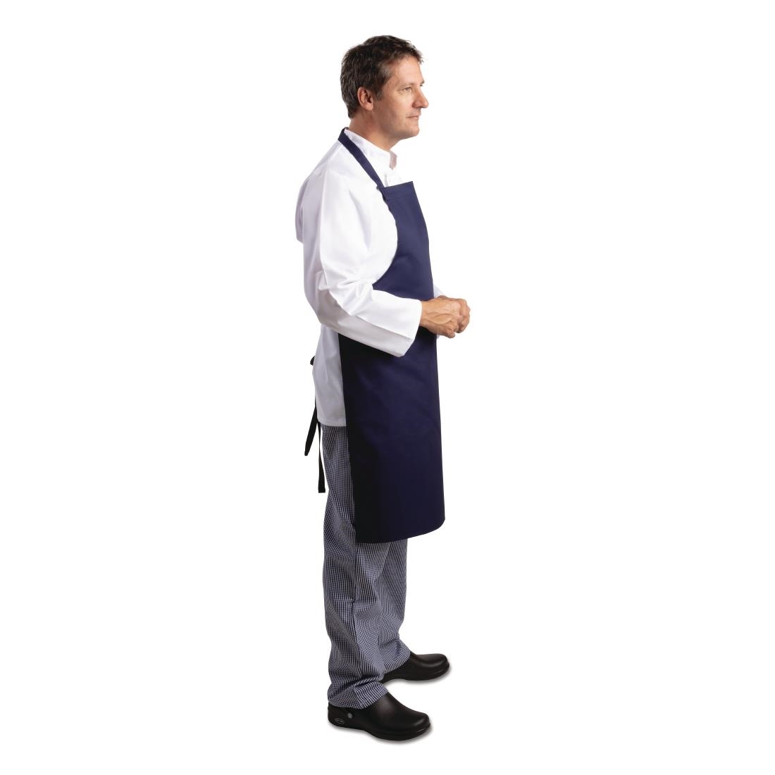 Whites halterschort donkerblauw