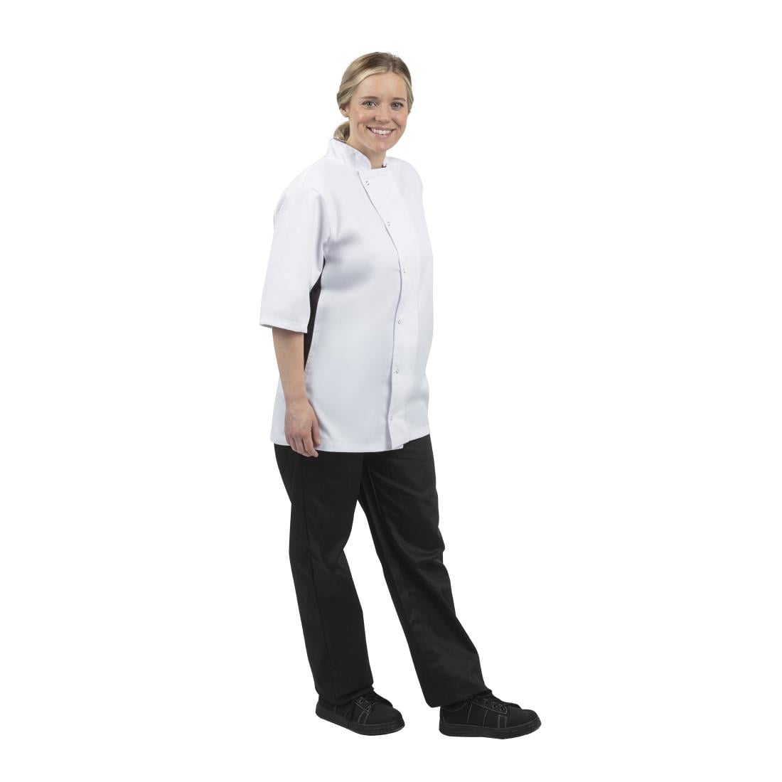 Whites Nevada koksbuis wit met zwart contrast M