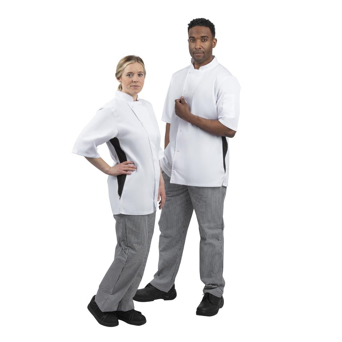 Whites Nevada koksbuis wit met zwart contrast M