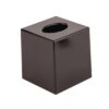 Zwarte vierkante tissue box