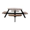 Bolero Acacia acaciahout picknicktafel bankenset rond