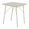 Bolero Amalfi Vierkante Gelat Staal Inklapbare Tafel Taupe 700mm