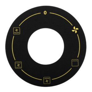 Buffalo 600 Series etiket voor bedieningspaneel van oven