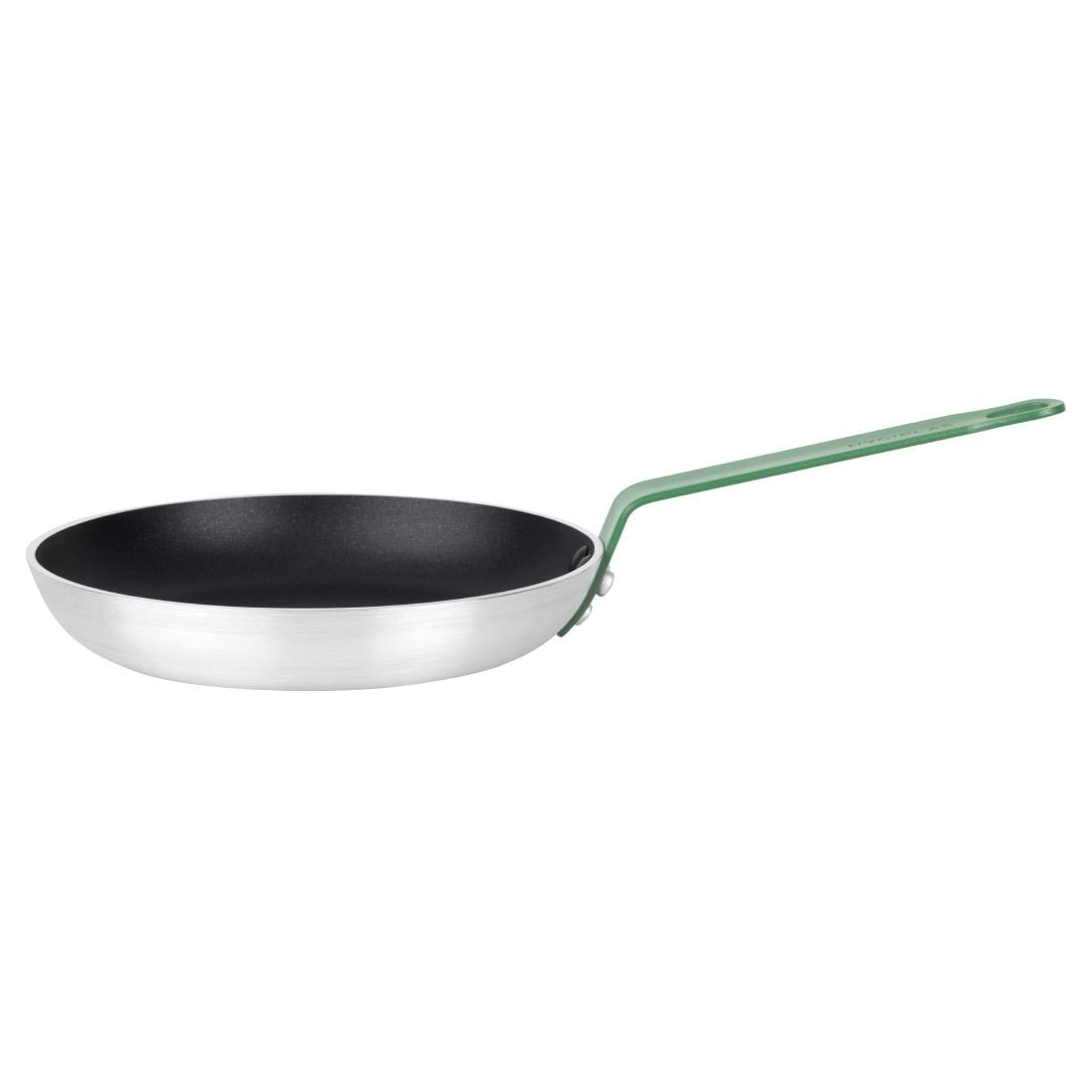 Hygiplas aluminium koekenpan Teflon anti-aanbaklaag Platinum Plus groen 24cm