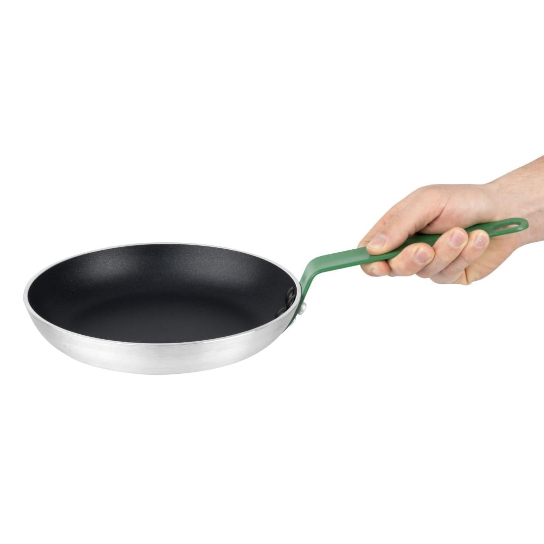 Hygiplas aluminium koekenpan Teflon anti-aanbaklaag Platinum Plus groen 24cm
