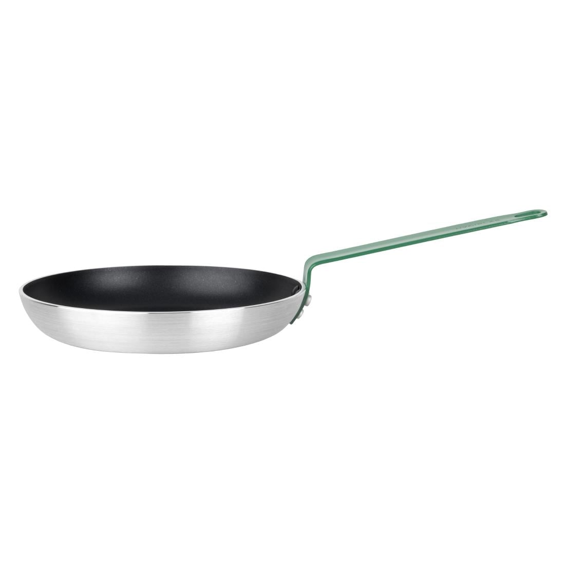 Hygiplas aluminium koekenpan Teflon Platinum Plus anti-aanbaklaag groen 28cm