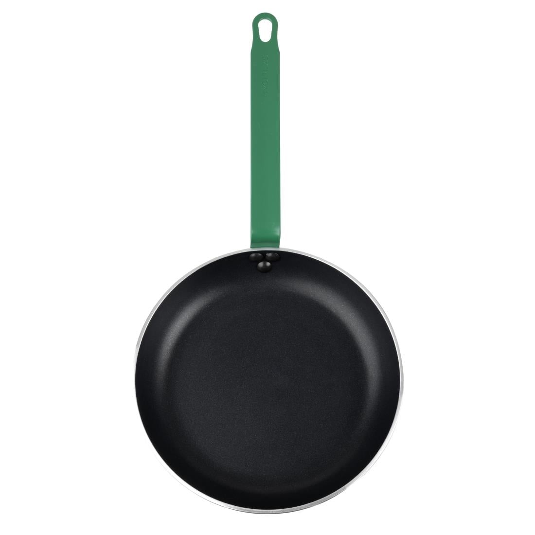 Hygiplas aluminium koekenpan Teflon Platinum Plus anti-aanbaklaag groen 28cm