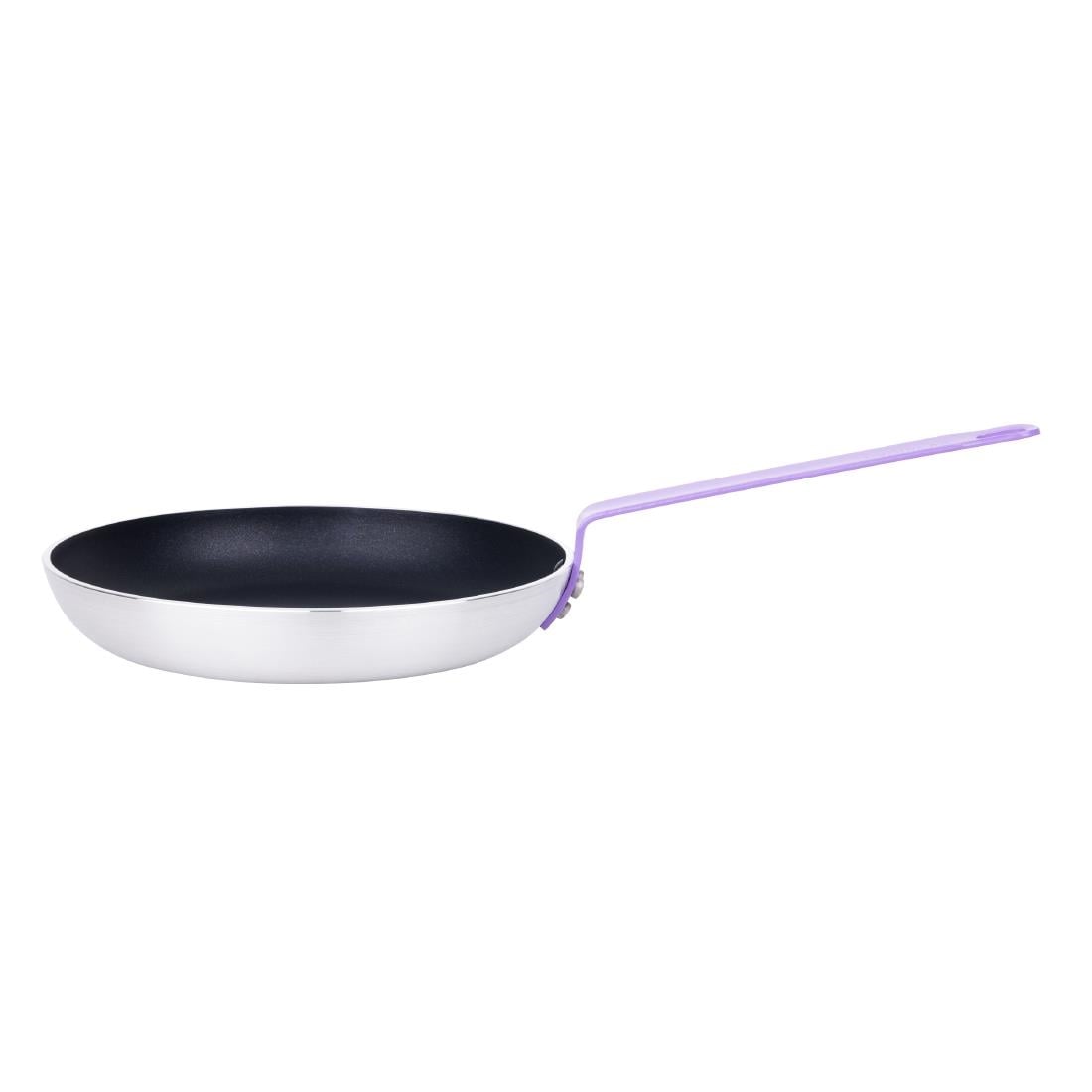 Hygiplas aluminium koekenpan Teflon Platinum Plus anti-aanbaklaag paars 28cm