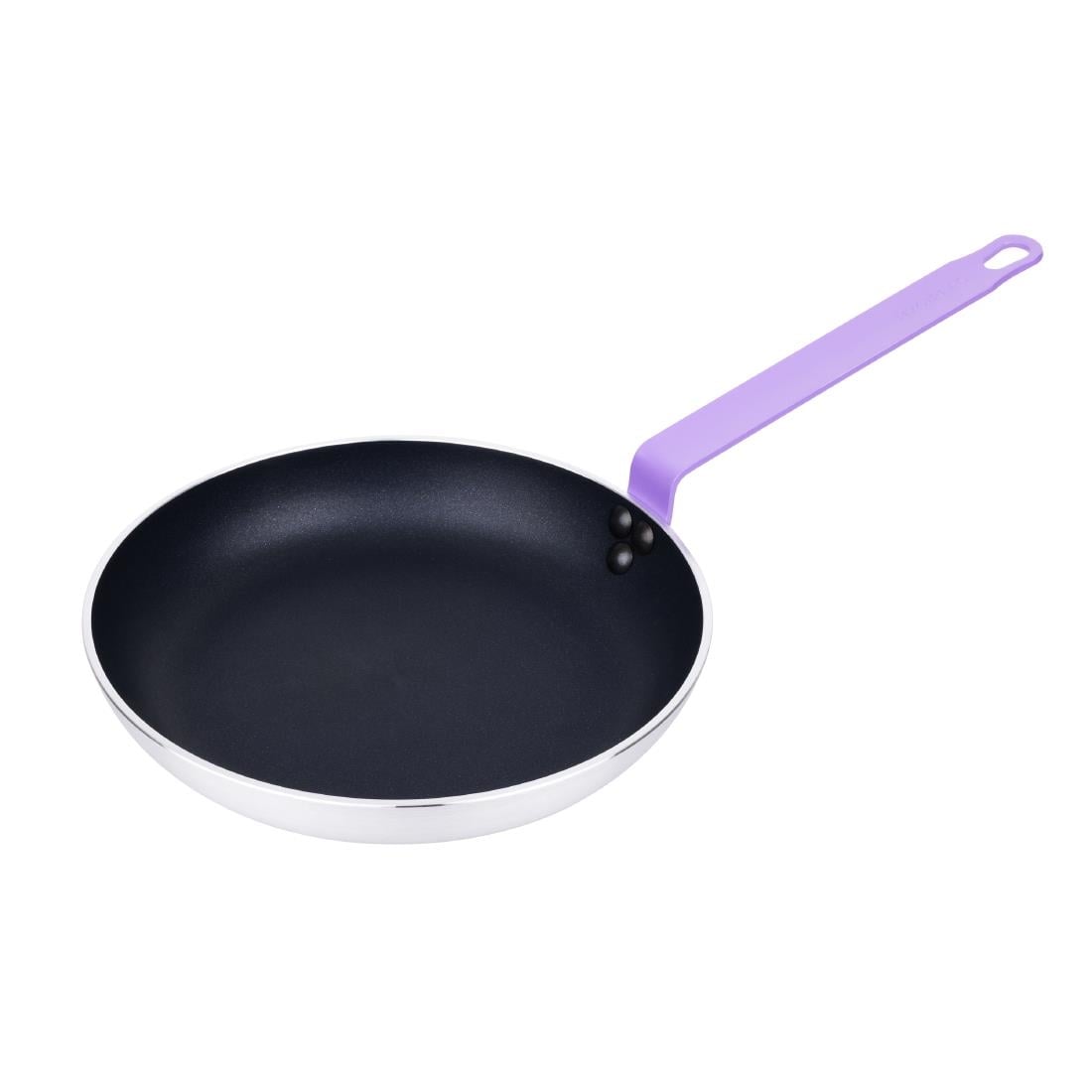 Hygiplas aluminium koekenpan Teflon Platinum Plus anti-aanbaklaag paars 28cm