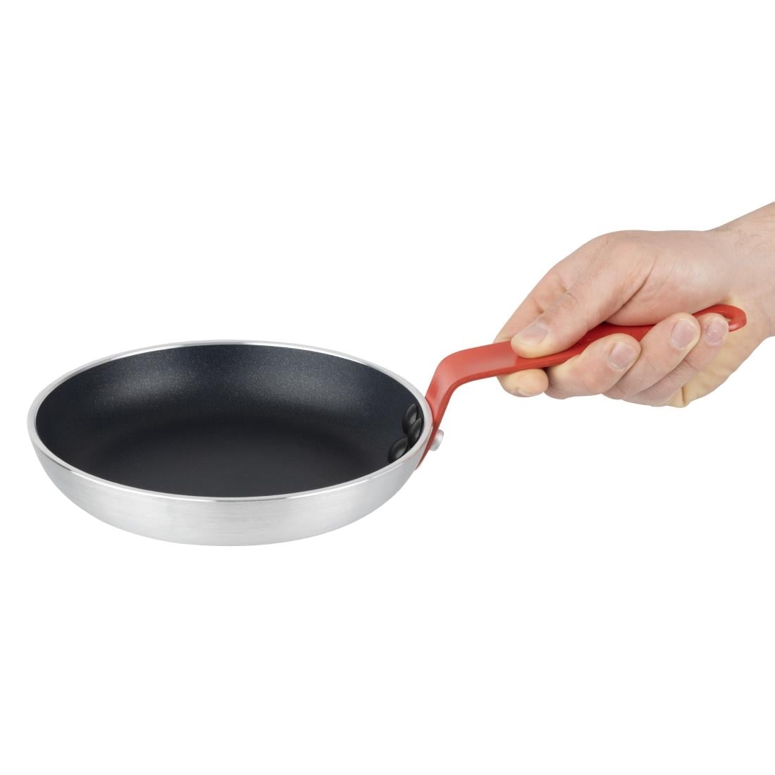 Hygiplas aluminium koekenpan Teflon Platinum Plus anti-aanbaklaag rood 20cm