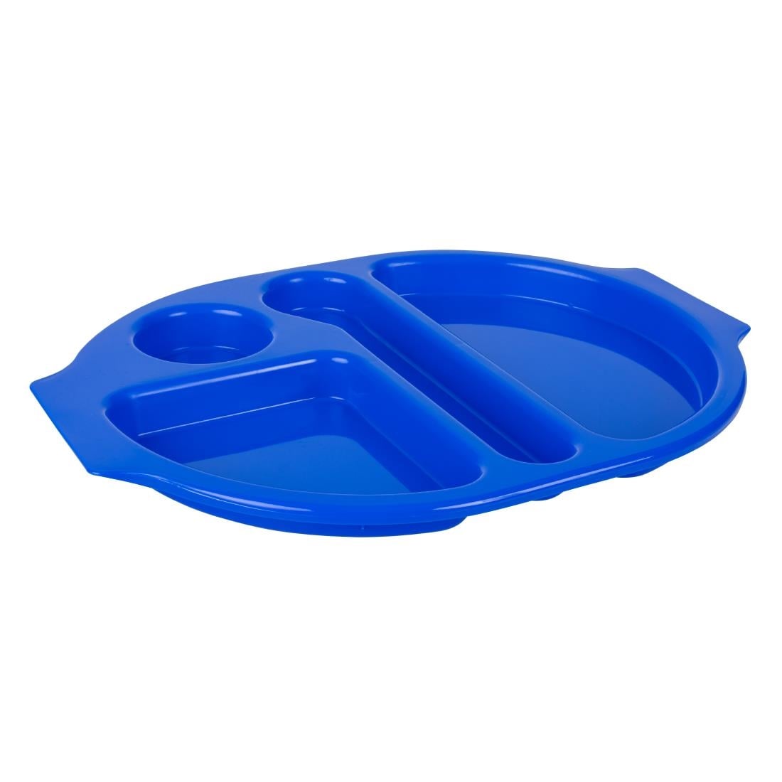 Olympia Kristallon dienbladen met vakken 37,5x27,8cm blauw (10 stuks)
