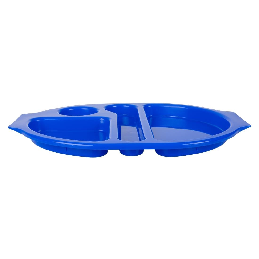 Olympia Kristallon dienbladen met vakken 37,5x27,8cm blauw (10 stuks)